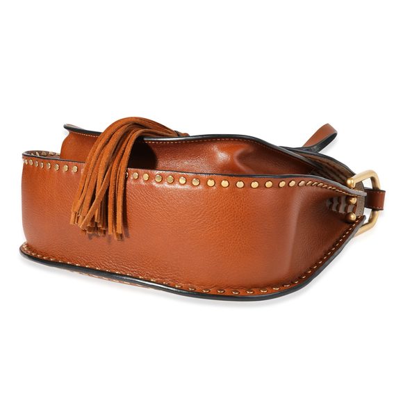 Chloe Caramel Smooth Leather Whipstitch Hudson Bag - Picture 4 of 9